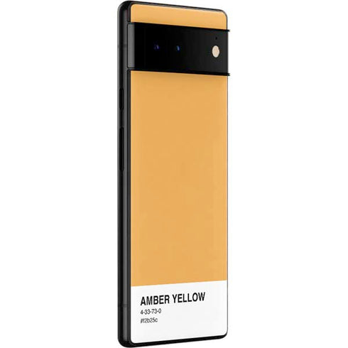 Amber Yellow Google Pixel 6 Skin